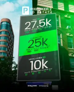 torneios clube pixpoker